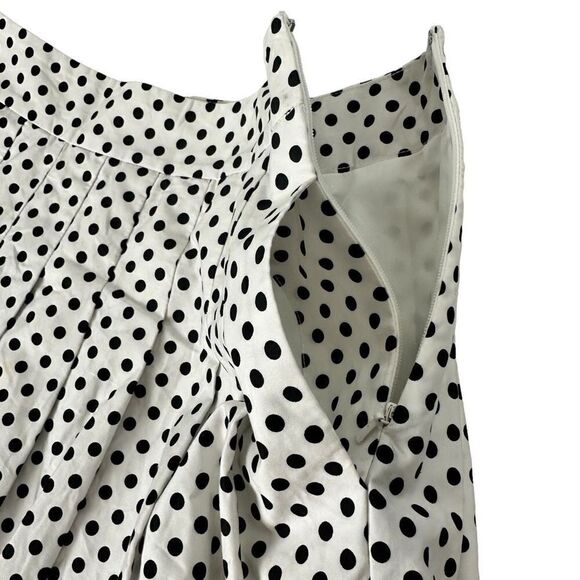 Talbots Pleated Polka Dot Full Skirt size 2P - Picture 5 of 9